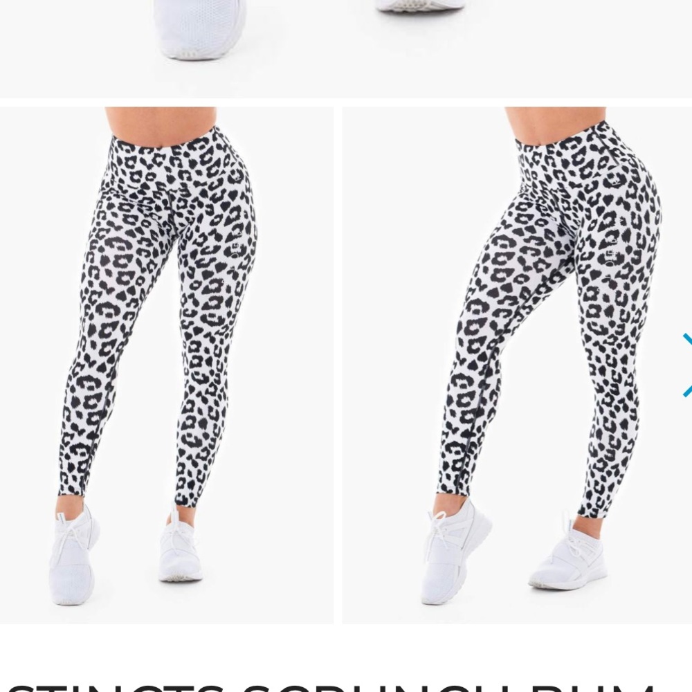 Ryderwear instincts scrunch bum black leopard